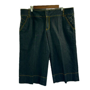 Bisou/Bisou Wide Leg Denim Capris Size 14